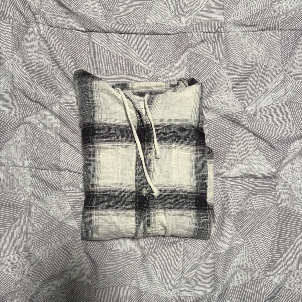 Women’s American Eagle Hooded Flannel